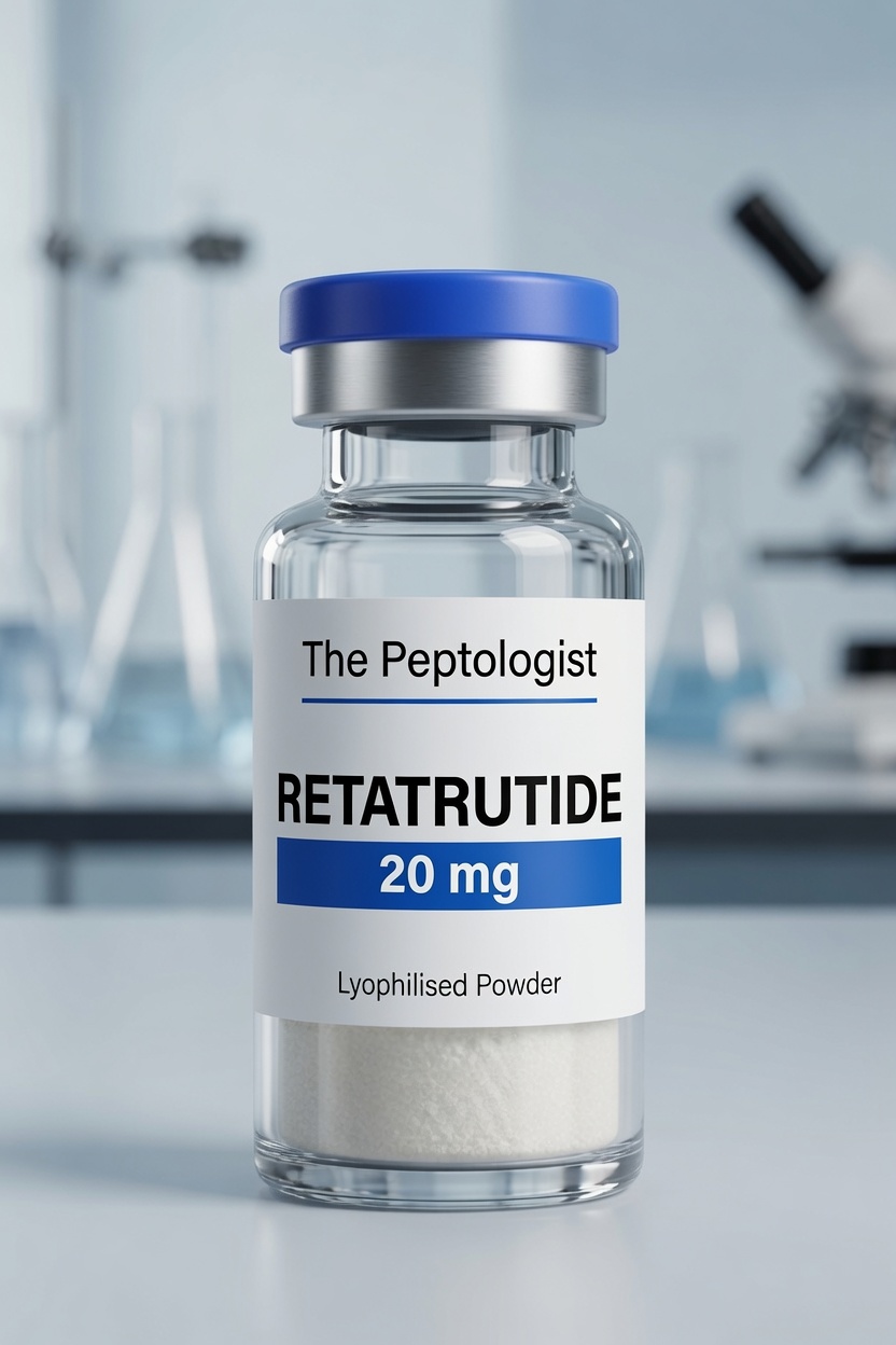Bottle of Research Only Retatrutide